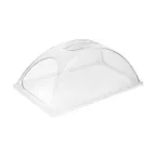 image of Sterno 70174 Rectangular Chafer Cover, Full‑Size Polycarbonate, Pinch Grip Handle, Portals - 3/Case