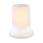image of Sterno 80132 Bondir Lamp, Frosted Glass, 4½" H x 3¾" Dia., Fits 15-36 Hr Wax Candles - 6/Case