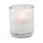image of Sterno 80176 Sula Lamp, 3-1/4" H x 2-3/4" Dia Glass Candle Holder for Wax or Flameless Candles - 6/Case