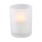 image of Sterno 80268 Lily Votive Lamp, Frosted Glass, 3‑5/16" H x 2‑5/8" Dia., Candle Compatible - 6/Case