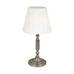 image of Sterno 80412 Candle Lamp, 10-1/2" H x 3-11⁄32" Dia., White Shade, Oil Bronze Base, Liquid Wax, Case