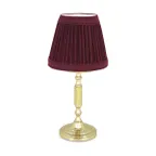 image of Sterno 80418 - Rue Candle Lamp, 10-1/2" H x 3-11⁄32" Dia., Brass Base, Globe, Liquid Wax, - 6/Case