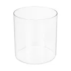 image of Sterno 80511 Candle Hurricane, 5‑1/2" Dia × 6" H, Clear Glass, Liquid Wax – 4/Case