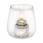 image of Sterno 80532 - Sonoma Candle Lamp, 4" Height, Wax/Flameless, Fits 8-12hr Light® Candles - 6/Case