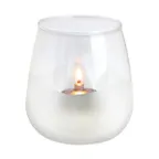 image of Sterno 80536 Sonoma Pinot Lamp, 4" Glass Candle Holder, Fits 15-30hr Soft Light Wax Candles- 6/Case