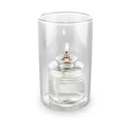 image of Sterno 80572 Lamp, 5" Glass Cylinder, Liquid Wax Candle, 36‑50hr Soft Light®, - 6/Case