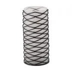 image of Sterno 85244 Industrial Brandy Lamp Base, 6" H x 2-3/4" Dia., Round Black Wire - 6/Case