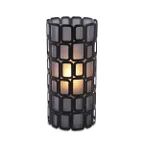 image of Sterno 85248 Ayer Lamp Base, 6" H x 2-7/8" Dia., Black Wire, Fits 36‑Hour Light® Candles - 6/Case