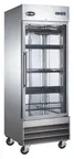 image of SABA S-23RG 29" Glass Door Merchandiser Refrigerator, 23 cu ft, Steel, 1/4 HP, LED Lighting