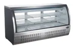 image of SABA SCGG-82 Curved Glass Deli Display Case, 82" Wide, 32 cu ft, 3-Door