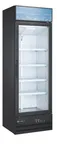 image of SABA SM-13F - 27"" Glass Door Freezer, 14 cu ft, Black Steel, 3/4 HP Compressor, LED Light, 115V