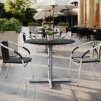 image of Flash Furniture ST-RD36-BKMAR-T3030S-GG Outdoor Table