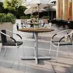 image of Flash Furniture ST-RD36-NAT-T3030S-GG Outdoor Table