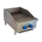 image of Comstock-Castle 3218MG 18" Countertop Gas Griddle with Manual Control, 1" Steel Plate, 36.000 BTU