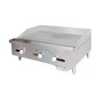 image of Comstock-Castle 3272TG 72" Countertop Gas Griddle with Thermostat / Solid State Controls, 150.000 BTU