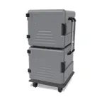 image of EMPERO EMP.BOX-600+600-K-USA Double Thermobox 600+600 Insulated Plastic Food Carrier