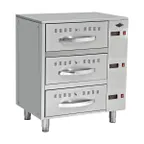 image of EMPERO EMP.EI.03-USA 3 Drawer Freestanding Drawer Warmer - Digital Control, 1500W, 110V