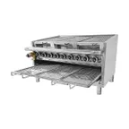 image of EMPERO EMP.PLS.US-5-USA 36" Floor Model Radiant American Gas Charbroiler w/ (6) Burners, 103,000 BTU