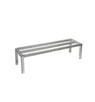 image of Channel ADE1448 Aluminum Dunnage Rack w/ 2000 lb. Capacity - 48"W x 14"D x 12"H