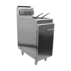 image of Concasse EFREF2X20 34" Floor Model Gas Deep Fryer, Full Pot, NG/LP, 25 Ibs Fat Capacity, 105.000 BTU