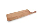 image of Wood&Food 5315011 Free‑Form Acacia Wood Serving Board with Handle, 20" × 6", Rustic Palla Finish
