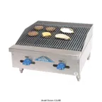 image of Comstock-Castle 3224LB 24" Countertop Gas Lava Rock Charbroiler w/ (3) Burners, 60.000 BTU