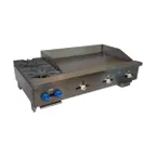 image of Comstock-Castle 3236-24 36" Countertop Gas Griddle/Hotplate Combo, Manual Controls, 98.000 BTU