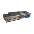 image of Comstock-Castle 3260-24-2RB 60" Countertop Hotplate/Griddle/Charbroiler Combination, 158.000 BTU