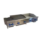 image of Comstock-Castle 3260-30-1.5RB 60" Countertop Hotplate/Griddle/Charbroiler Combination, 160.000 BTU