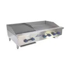 image of Comstock-Castle 3272-54-1.5RB 72" Countertop Gas Griddle/Charbroiler Combination, 184.000 BTU