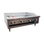 image of Comstock-Castle 3848TG 48" Countertop Gas Griddle with Thermostat / Solid State Controls, 120.000 BTU