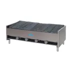 image of Comstock-Castle ELB42 42" Countertop Gas Lava Rock Charbroiler w/ (6) Burners, 108.000 BTU