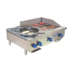 image of Comstock-Castle FHP36-24 36" Countertop Gas Griddle/Hotplate Combo, Manual Controls, 88.000 BTU