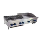 image of Comstock-Castle FHP48-24 48" Countertop Gas Griddle/Hotplate Combo, Manual Controls, 136.000 BTU
