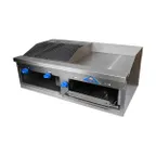 image of Comstock-Castle FHP48-2LB-24B 48" Countertop Gas Griddle/Chesmelter Broiler Combos, 80.000 BTU