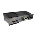 image of Comstock-Castle FHP48-30-1.5LB 48" Countertop Gas Griddle/Charbroiler Combination, 112.000 BTU