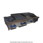 image of Comstock-Castle FHP54-4.5LB 54" Countertop Gas Lava Rock Charbroiler w/ (6) Burners, 160.000 BTU