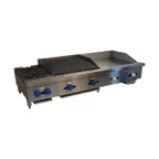 image of Comstock-Castle FHP60-24T-2LB 60" Countertop Hotplate/Griddle/Charbroiler Combination, 138.000 BTU