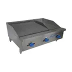 image of Comstock-Castle FHP60-42T-1.5RB 60" Countertop Gas Griddle/Charbroiler Combination, 148.000 BTU