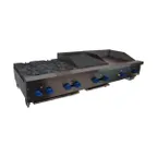 image of Comstock-Castle FHP72-30T-1.5RB 72" Countertop Hotplate/Griddle/Charbroiler Combos, 220.000 BTU