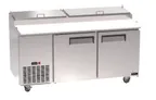 image of Kool-It Infinity KIN67PP-HC Pizza Prep Table Refrigerated Counter