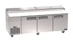 image of Kool-It Infinity KIN91PP-HC Pizza Prep Table Refrigerated Counter