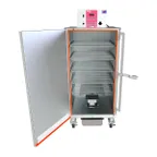 image of Cookshack SM160 Floor Model Electric Smoker Oven w/ Wood Chunks, (1) Compartment / (5) Racks - 120V