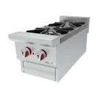 image of Drago America DRHP12 12" Countertop Gas Hotplate, (2) 30000 Btu Cast Iron Burners With One Standing Pilot Per Burner