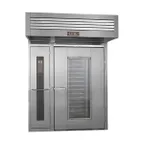 image of LBC Bakery Eq LRO-2G6 Roll-In Gas Rotating Rack Oven w/ LED Display Control, Double Rack