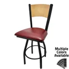 image of Oak Street SL0150-1S-P Indoor Swivel Bar Stool