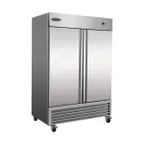 image of Serv-Ware RF2-HC-T 54" 2-Solid Door Reach-In Freezer, Bottom Mount, 49 cu. ft., Stainless Steel