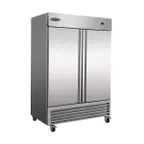 image of Serv-Ware RR2-HC-T 54" 2 Solid Door Reach-In Refrigerator, Stainless Steel, 49 cu. ft. , 1/4 HP