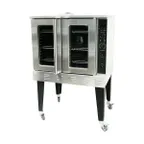 image of Serv-Ware SGCO-1 Single Deck Full Size Gas Convection Oven w/ Standard Depth, 54.000 BTU
