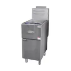 image of Serv-Ware SGF-40L 15" Floor Model LP Gas Full Pot Fryer, 40 lbs, 90.000 BTU